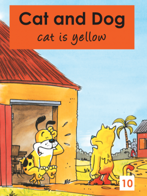 Cat and Dog - Cat is yellow