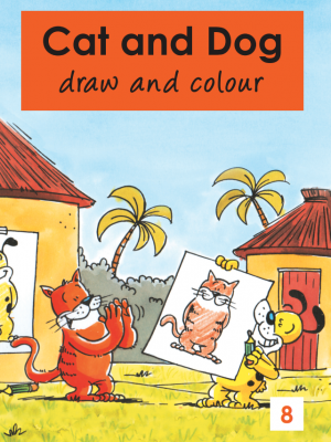 Cat and Dog - Draw and Colour