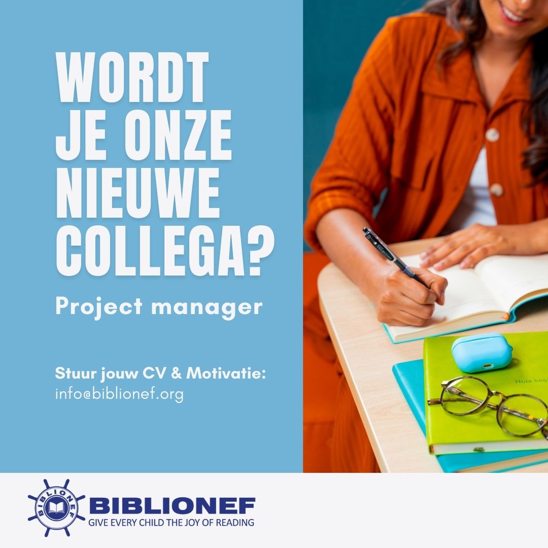 📢 Vacature: Project Manager bij Stichting Biblionef Nederland